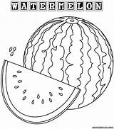 Watermelons Getdrawings sketch template