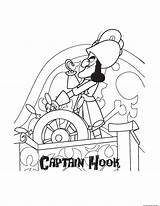 Coloring Pages Hook Captain Printable Pirates Print Kids sketch template