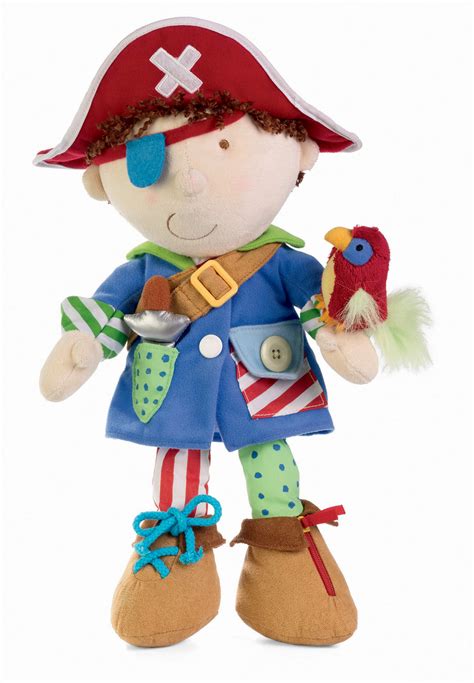 manhattan toy dress  pirate plush soft doll educational dressing