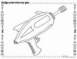 Robot Printable Coloring Party Gun Pages Ray Bnute Print Activities sketch template