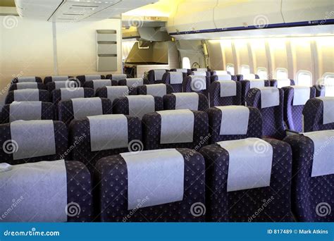 passenger aircraft interior stock image image  jumbo close