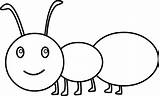 Ant Ants Marching sketch template