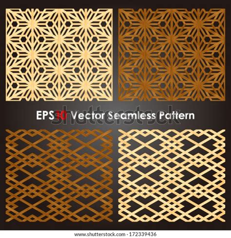 japanese wood grid seamless pattern stock vector royalty