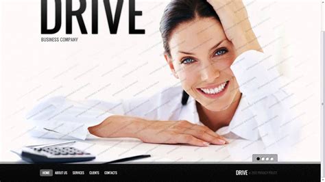 business drive website template youtube