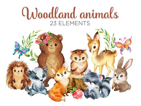 clipart  woodland animal printables printable world holiday