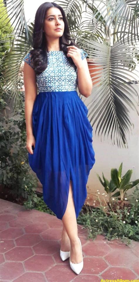 Hot Photoshoot Of Rashi Khanna In Blue Dress Actress Album