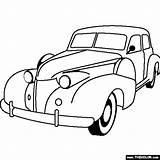 Cadillac 1940s sketch template
