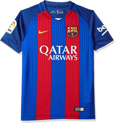 amazoncom nike fc barcelona home youth soccer jersey  clothing