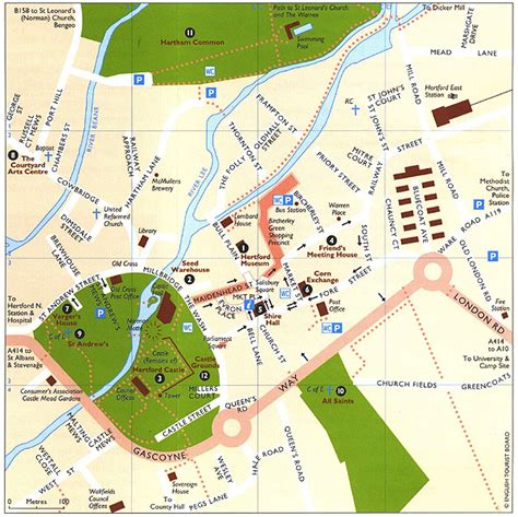 town centre map discover hertford