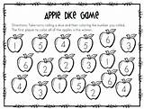 Apples Color Apple Activities Roll Worksheets Math Number Kindergarten Preschool Read Word Mrsblacksbees Week Cut Paste Sheet Words Sight Printables sketch template