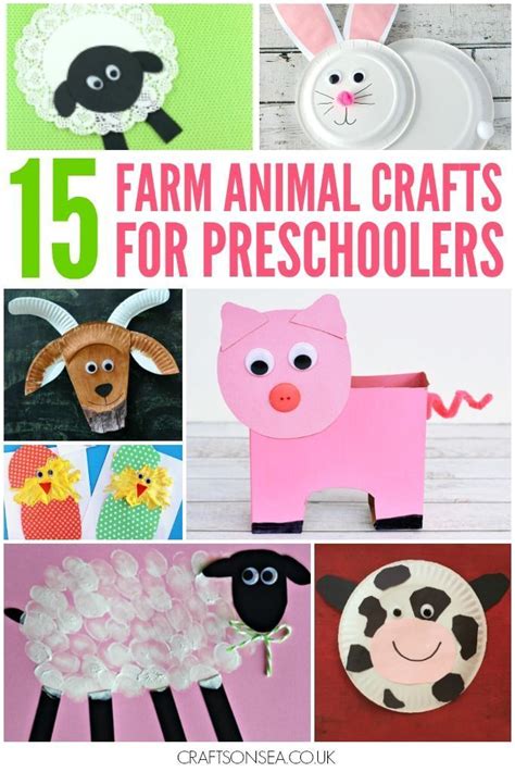 farm animal crafts  preschoolers   super easy