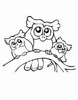 Coloring Snowy Pages Getcolorings Owl sketch template