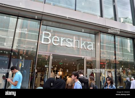 bershka fashion store  oxford street london uk stock photo alamy