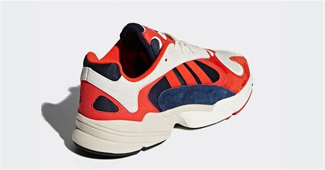 adidas yung  chalk white collegiate navy red cool sneakers
