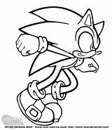 Running Sonic Coloring Pages Getcolorings Printable sketch template