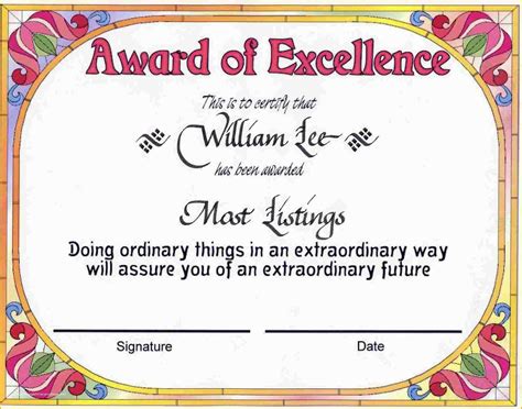 award certificate template   achievement certificate templates