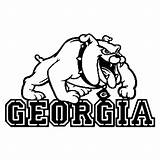 Georgia Bulldog Clipart Mascot Bulldogs Ga Vector Cliparts Coloring Sheet Library Clip Custom Cnc Clipground Favorites Add sketch template