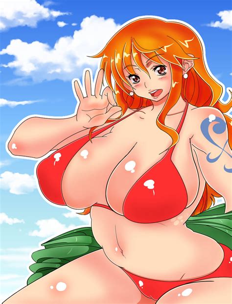 one piece nami in red by xemnos d77j2n5 breast expansion pictures sorted by rating luscious