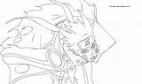 Naruto Mode Rikudo Coloring Kyuubi Lineart Deviantart Pages Sketch Template sketch template