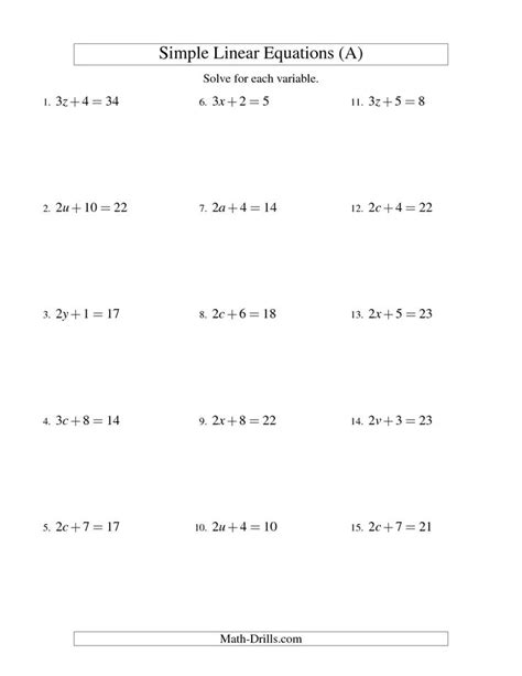 algebra worksheets ideas  pinterest algebra solving