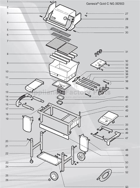 weber genesis  parts diagram smart wiring