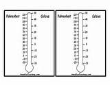 Thermometer Blank Celsius Worksheets Template Worksheet Printable Coloring Worksheeto Via Clip Thermometers Reading Temperature sketch template