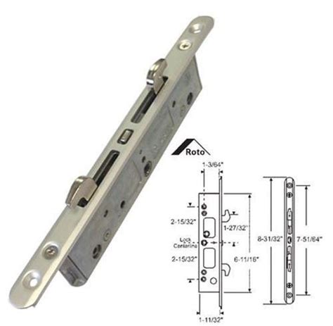 stb sliding glass patio door lock mortise type  point   scr