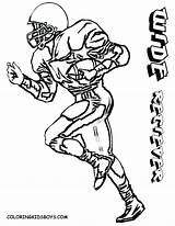 Coloring Football Pages Player Printable Players 49ers Jersey Nebraska Nfl Alabama Ohio State Raiders College Sports Sheets Odell Beckham Drawing sketch template