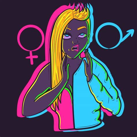 10 gender transitioning illustrations royalty free vector graphics