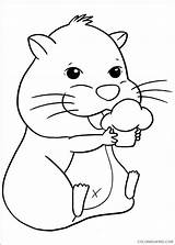 Hamster Coloring Pages Coloring4free Eating Print Cupcake Toddler sketch template