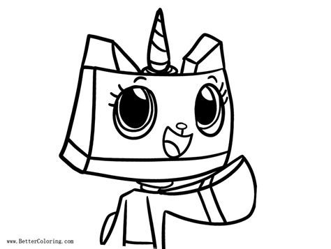 princess unikitty coloring pages fan art  printable coloring pages