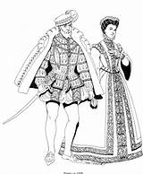 Renaissance Coloring Clothing Fashion Pages Mode Fun Kids Costumes Coloringpagesfun Nl Costume Votes Medieval Elizabethan Kleurplatenenzo sketch template