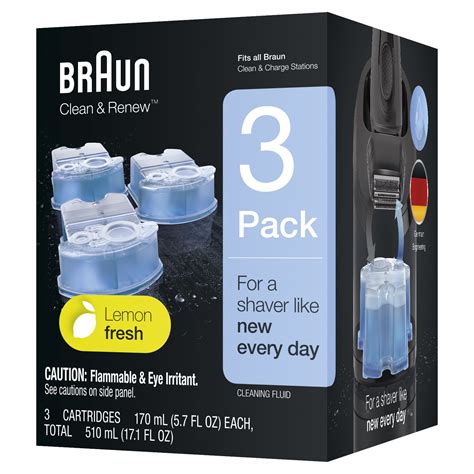 Braun Clean And Renew Refill Cartridges Ccr 3 Pack