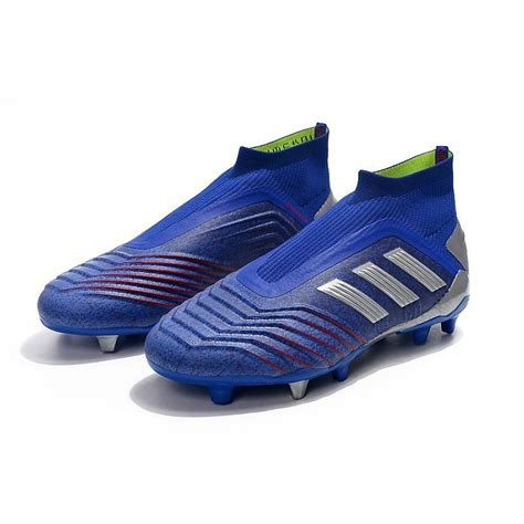 adidas predator  fg soccer cleats blue silver