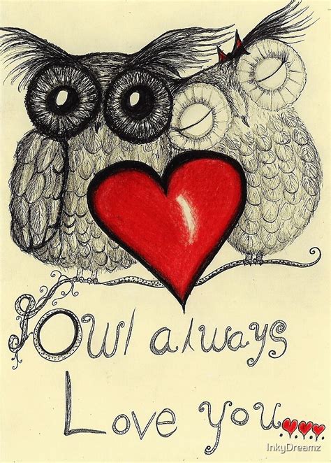 owl  love   inkydreamz redbubble