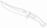 Knife Hunting Drawing Knives Getdrawings sketch template