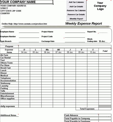 images   printable business expense worksheets