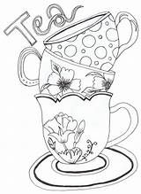 Teapot Adults sketch template
