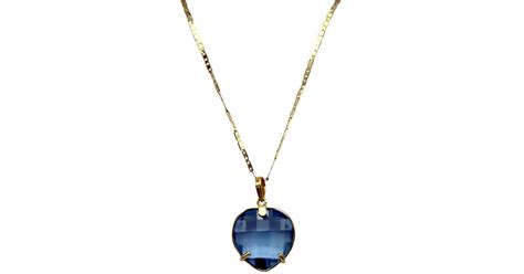 lyst zeina nassar jewelry 18kt yellow gold heart sapphire necklace