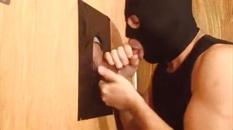 man in mask services glory hole porndroids