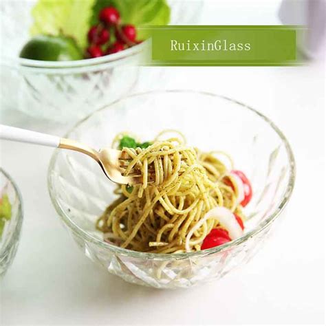 China Crystal Clear Salad Bowl Sets Wholesale