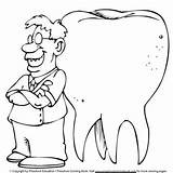 Tandarts Colorear Muela Dentista Dentist Zahnarzt Muelas Kleurplaat Kies Dientes Dentiste Kleurplaten Higiene Malvorlage Maestra Stimmen sketch template