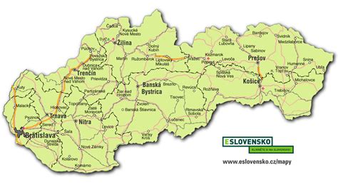 mapy slovenska