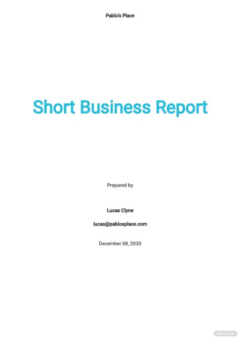 business report templates edit  templatenet