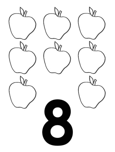 number  coloring page sketch coloring page