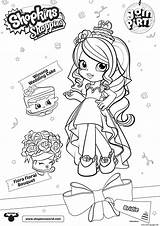 Coloring Shopkins Pages Shoppies Shopkin Printable Party Bridie Kids Doll Cake Wedding Join Cute Color Flora Winona Bouquet Floral Colouring sketch template