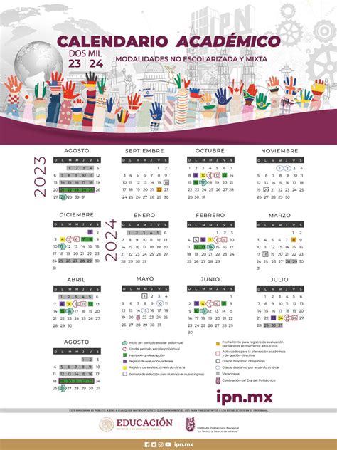 Calendario Académico Escolar Institucional Ipn