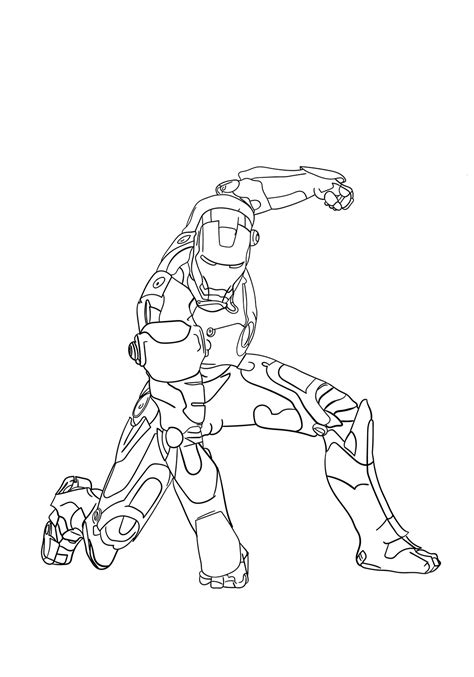strong iron man coloring page  printable coloring pages  kids