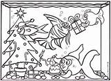 Christmas Fish Colouring Tank Leone Betts Swimmingly Designed Having These Good sketch template