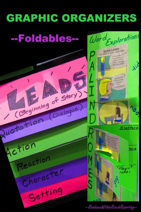 rainbowswithinreach foldables graphic organizer examples